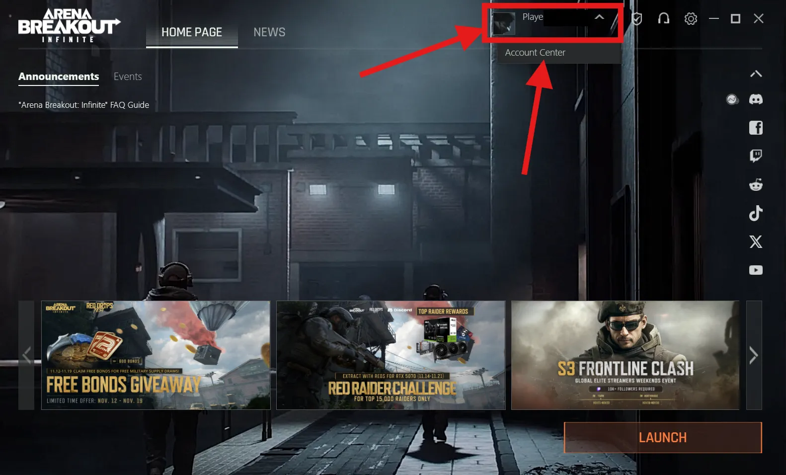 click your profile name/avatar. Then select “Account Center” click your profile name/avatar. Then select “Account Center”