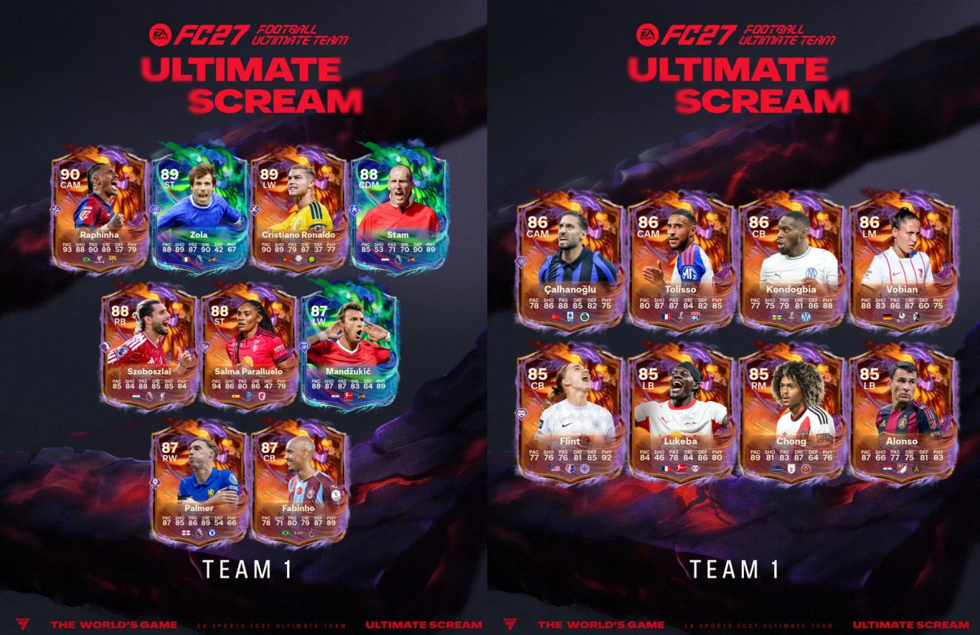 FC 27 Ultimate Scream Team 1: Full Squad List