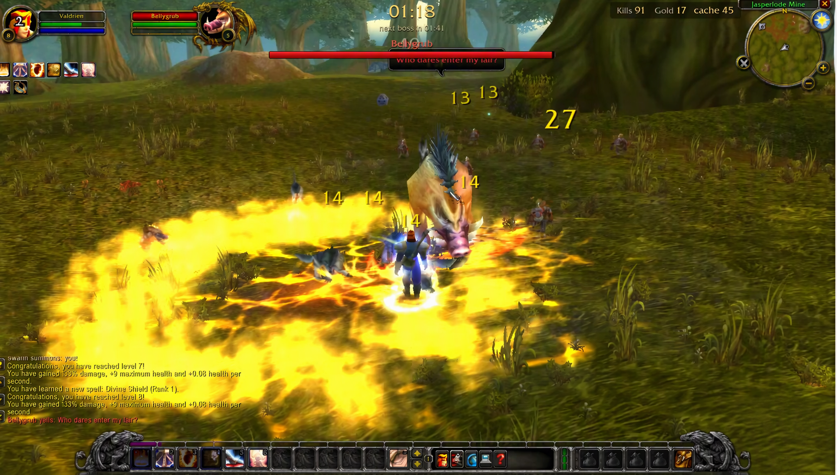 Paladin is basically easy mode. You drop Consecration on the ground and just walk in circles while everything melts.