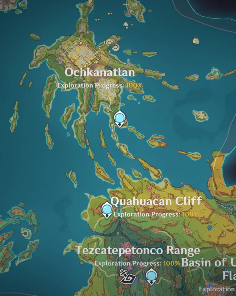 Tezcatepetonco Range, Quahuacan Cliff, and Ochkanatlan