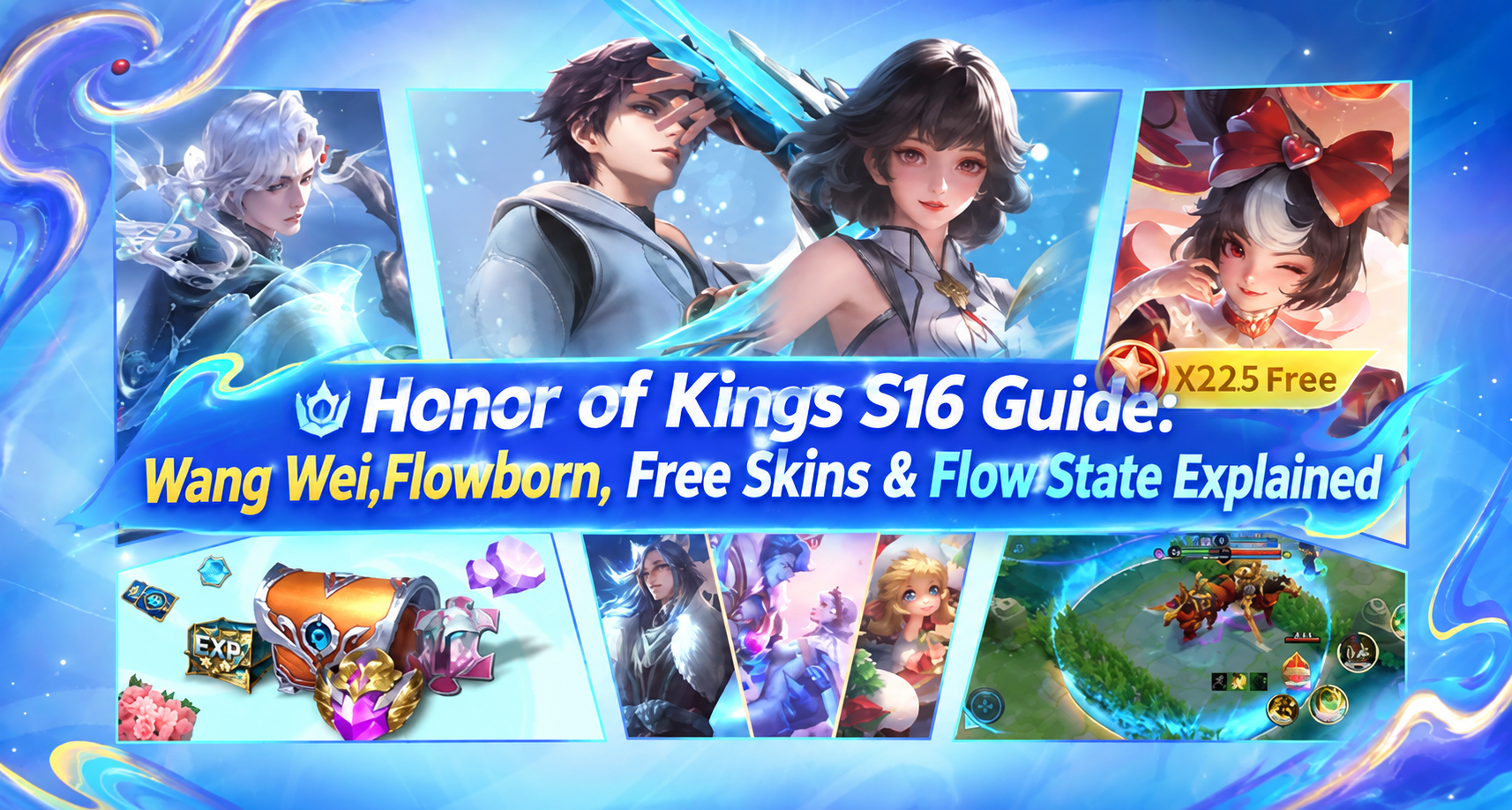 Honor of Kings S16 Guide: Wang Wei, Flowborn,  Free Skins & Flow State Explained
