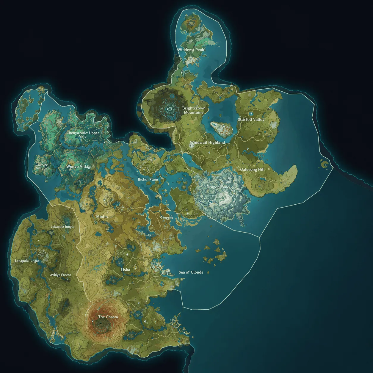 Mondstadt and Liyue