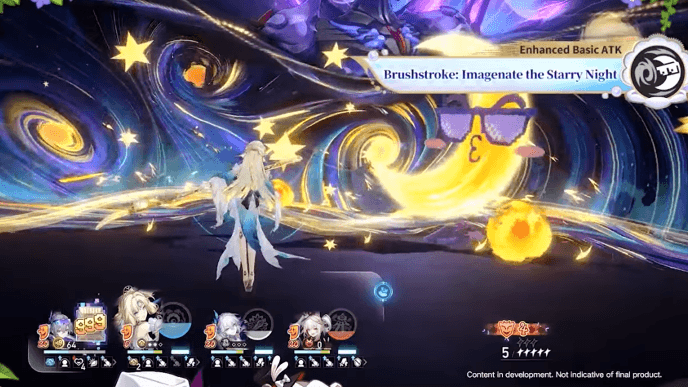 Enhanced Basic Attack: Brushstroke: Imagenate the Starry Night