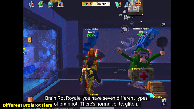 Brainrot Royale Rarity Tiers