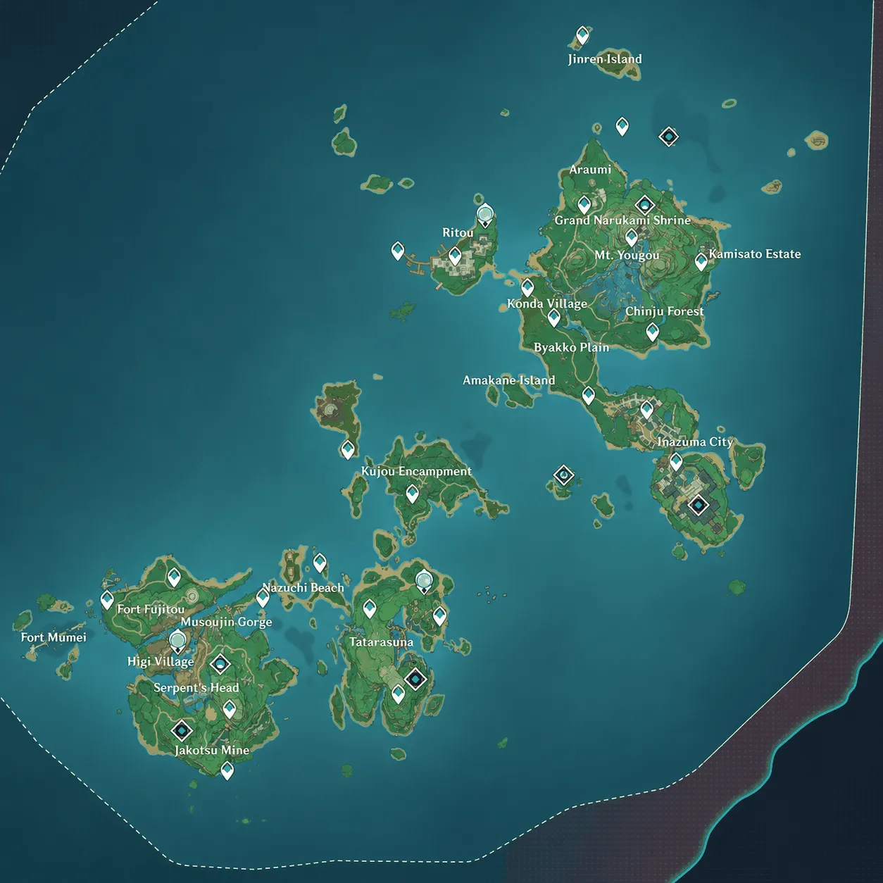 Narukami Island, Kannazuka, Yashiori Island
