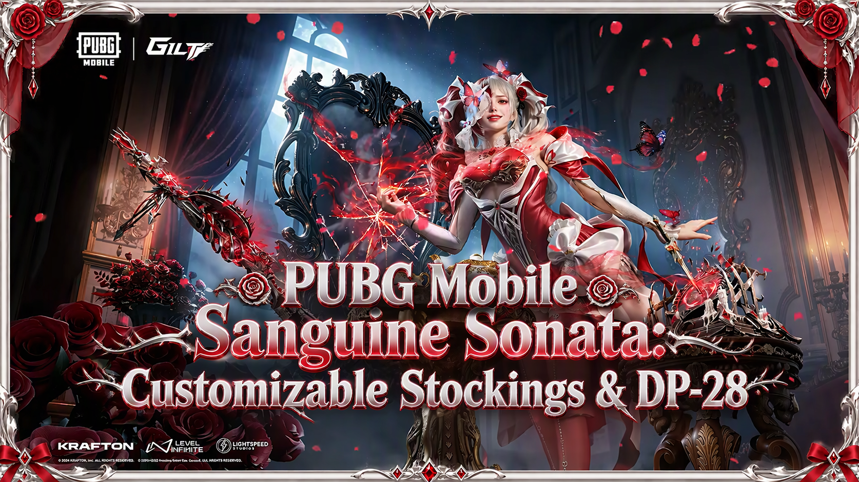 PUBG Mobile Sanguine Sonata: Customizable Stockings & DP-28