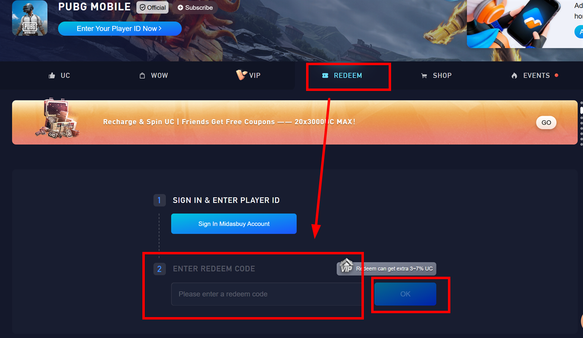 PUBG Mobile Redeem Codes FREE in October 2026